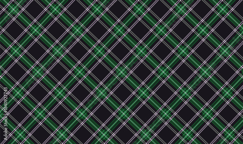 Scottish Tartan Plaid Fabric Pattern Background EPS Vector