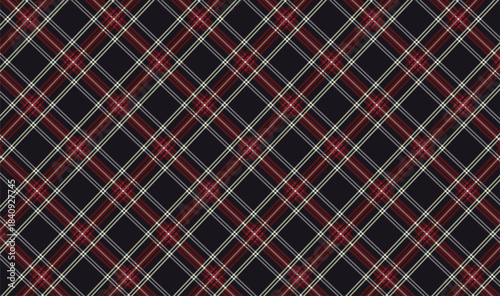 Scottish Tartan Plaid Fabric Pattern Background EPS Vector