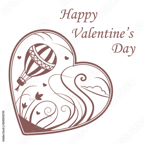Crystal Glass Heart Valentine Vector - Happy Valentines Day 