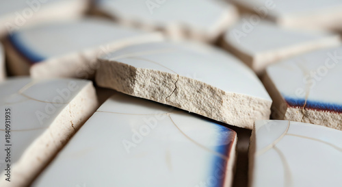 White Glazed Tile Shards