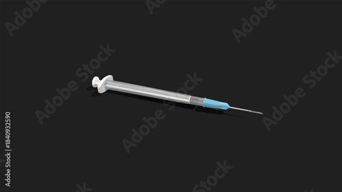 medical syringe vector illustration