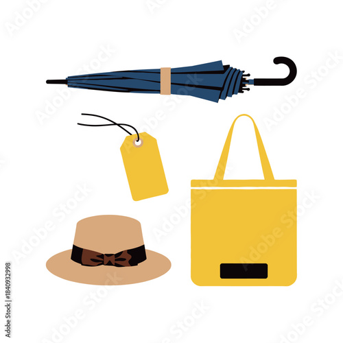 Beauty and Hair Care Line Icons Set: Face Powder, Makeup Brush, Hair Spray Bottle, and Hair Dryer Tool Illustrations