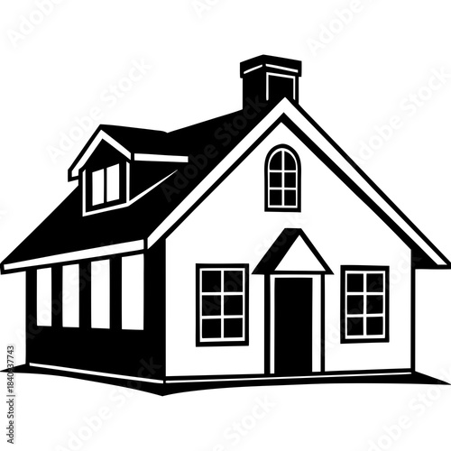 house sketch vector illustration