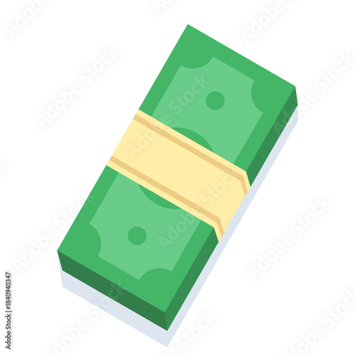 Illustration showing paper money and banknotes, symbolizing cash payments, financial transactions, and monetary exchange concepts.