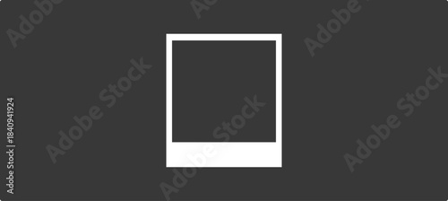 Frame with a tape template featuring a transparent background.