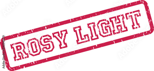 Bright Rosy Light vintage impression stamp illuminating hope and inspiration