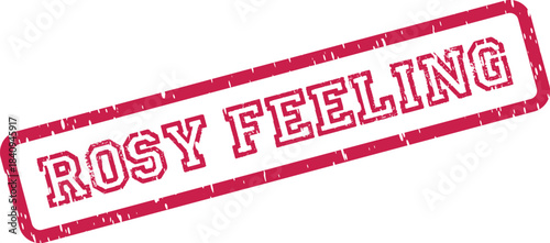 Rosy Feeling authentic stamp impression for sensitive branding and warm communication