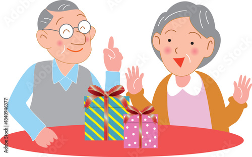 老夫婦へのプレゼント
