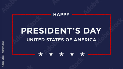 President's Day Greeting Card Design.
