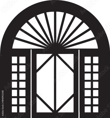 vector illustration of a window