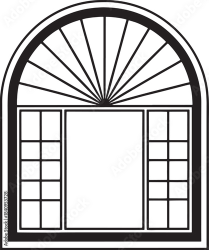 vector illustration of a window