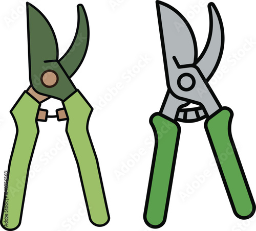 A pair of garden pruning shears.