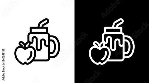 Smoothie With Icon Set Design