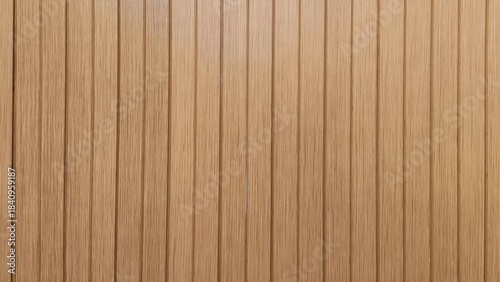 High-quality, close-up photograph showcasing a rich, glossy brown wooden surface with a distinct vertical slat texture. The warm, natural wood grain and parallel grooves create a classic, decorative