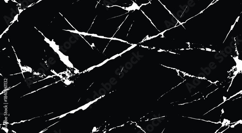 White line scratch isolate on black background. Texture for overlay. vector eps10