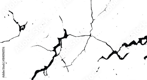 Broken and grated urban street wall construction. vector eps10