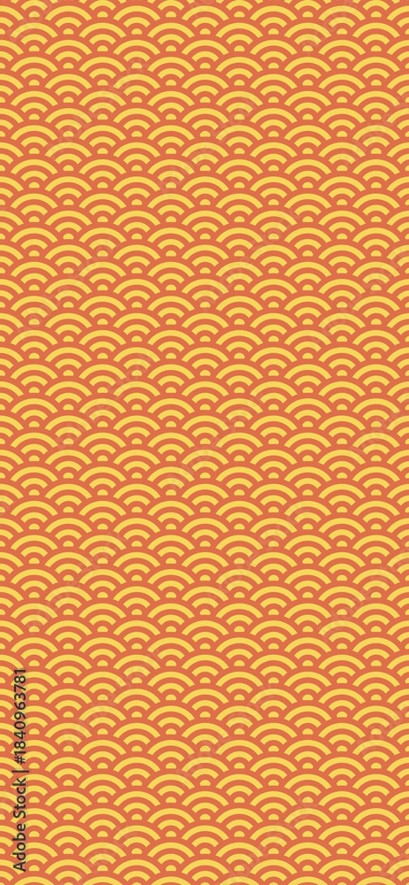 Fototapeta premium Concentric water wave circles, flowing repeating phone wallpaper, elegant smooth mobile background
