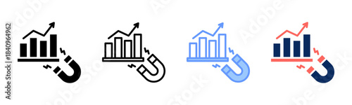 Trend Magnet icon set multiple style collection