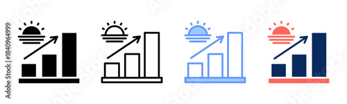 Horizon Shift icon set multiple style collection