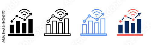Future Signal icon set multiple style collection