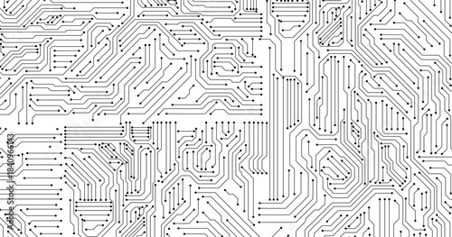 Circuit technology background with hi-tech digital vector illustration. Vector circuit board illustration. Abstract technology.