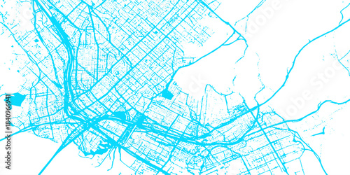 modern business connectivity concept Geographical blue world map blending modern contours watercolor lines patterns, global connectivity, and refined abstract design elements.