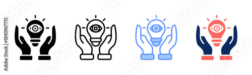 Vision Craft icon set multiple style collection