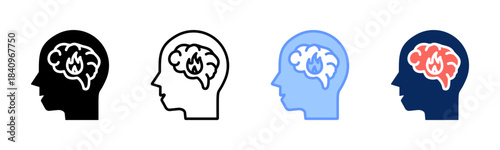 Mind Fusion icon set multiple style collection