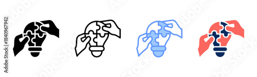 Bright Path icon set multiple style collection