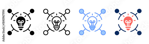 Creative Hub icon set multiple style collection