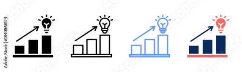 Market Light icon set multiple style collection