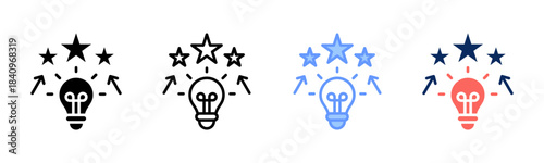 Next Potential icon set multiple style collection