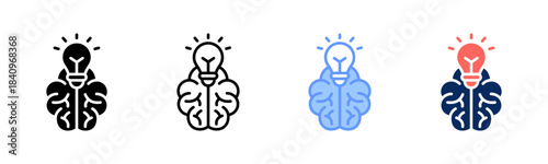 Creative Spark icon set multiple style collection