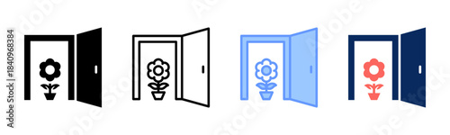 Growth Portal icon set multiple style collection