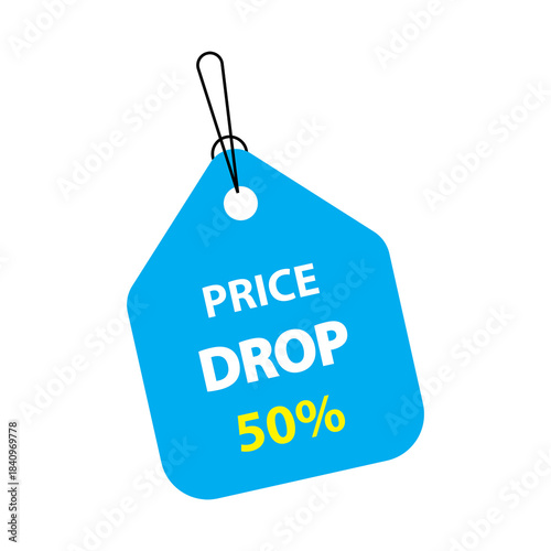 Price Drop Tag. Transparent PNG