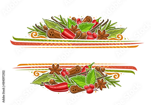 Vector Border for Spices