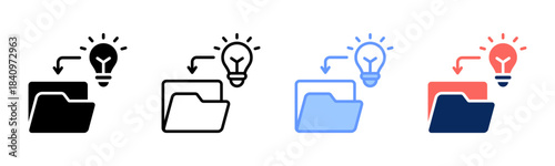 Smart Sorting icon set multiple style collection