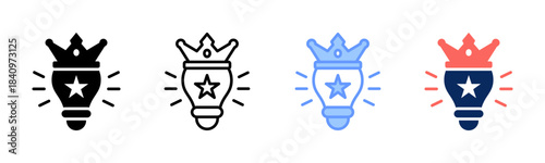 Top Idea icon set multiple style collection