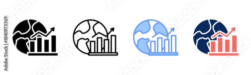 Trend Pulse icon set multiple style collection