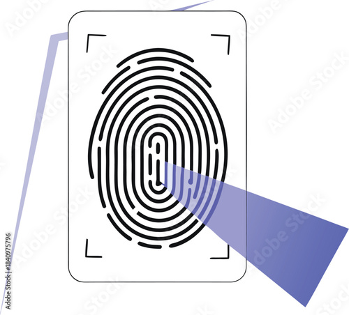 Fingerprint scanning concept for security and identification system
