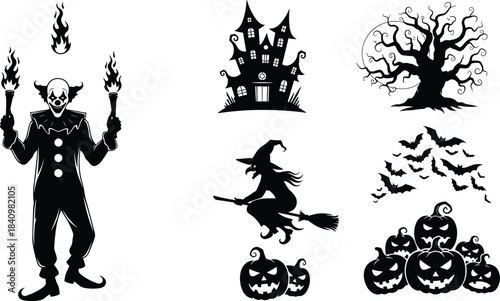 Black silhouette of businessman or professor adjusting spectacles and thinking vector illustration