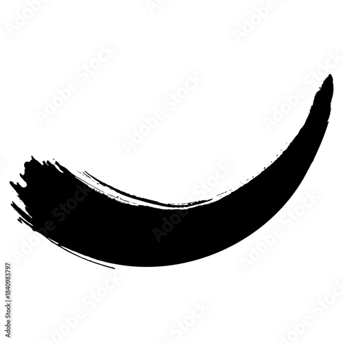 Hand drawn Black ink brush strokes for text background