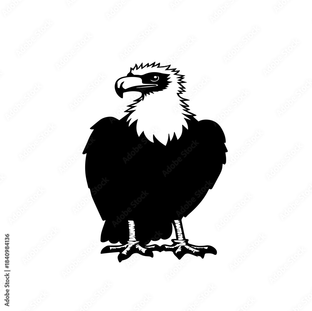 Naklejka premium sketch of an eagle vector