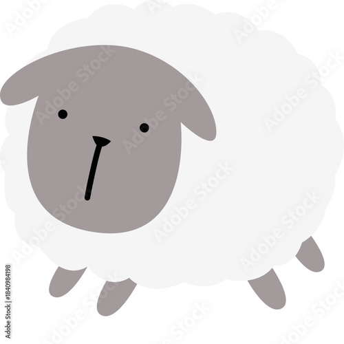 vector illustration of sheep