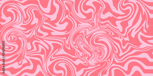 Monochrome marble vector texture. Abstract liquid wavy background. Optical illusion motion striped 3d effect.