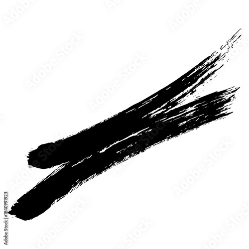black brush strokes in black for grunge themed designs and backgrounds