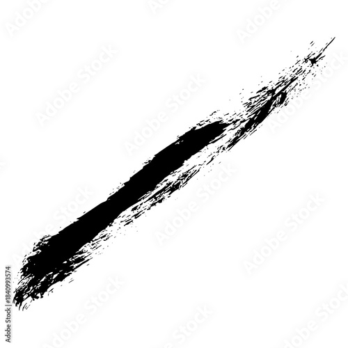 Hand drawn black brush strokes for creative background designs