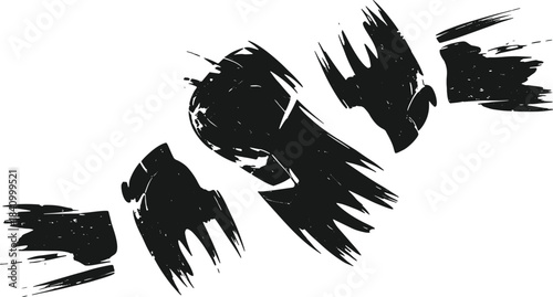 Black Silhouette of a Bird with Outstretched Wings