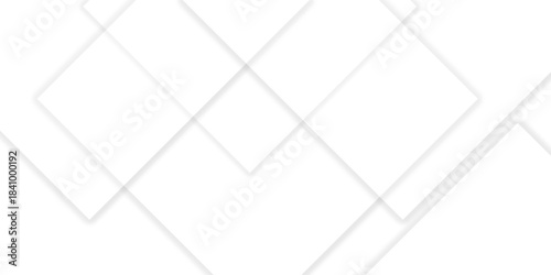 Abstract white background with diamond and triangle shapes layered in modern abstract pattern design. Rey white abstract square background geometry shine and layer element vector material in triangle.