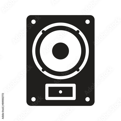Speaker symbolizing party music and loud entertainment system